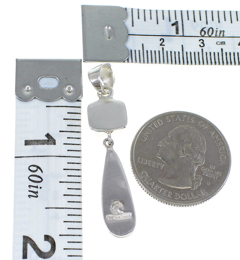 Southwestern Turquiose Inlay Sterling Silver Pendant YX51704